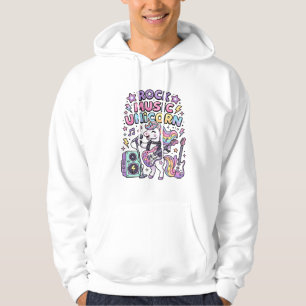 Einhorn Rock Musik Einhorn Bezaubernder Marktplatz Hoodie
