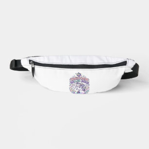 Einhorn-Roller-Disco-Grafikdesign-T-Shirt-Design Bauchtasche