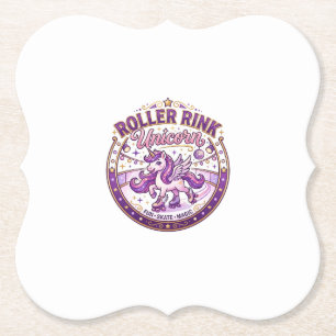 Einhorn-Roller-Rink Einhorn POD Fertig Merch Desig Untersetzer