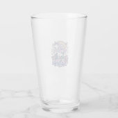 Einhorn-Roller-Rink-Einhorn Premium-Vector-Aufkleb Glas (Rückseite)