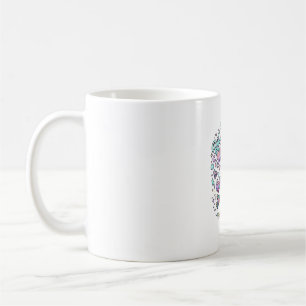 Einhorn-Rollschuhe Einhorn-Retro-Stil Grafik Kaffeetasse