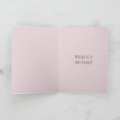 Einhorn Rosa Blumen Geburtstag Karte (Innenseite)