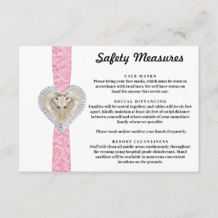 Einhorn Rosa Spitze Sicherheitsmaßnahmen Begleitkarte