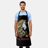 Einhorn-Rose Schürze (Getragen)