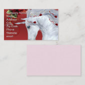 Einhorn-Rose Visitenkarte (Vorne/Hinten)