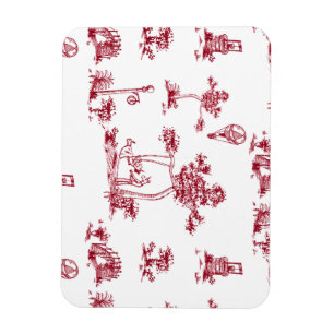 Einhorn roter Toile Magnet