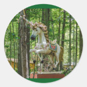 Einhorn Runder Aufkleber (Vorderseite)