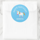 Einhorn Runder Aufkleber (Tasche)