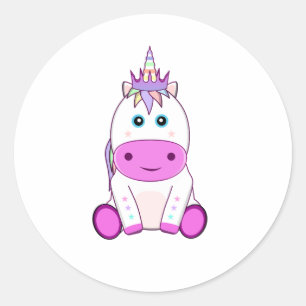 Einhorn Runder Aufkleber