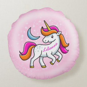 Einhorn Rundes Kissen