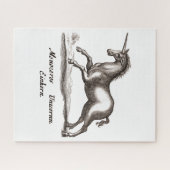 Einhorn-Running-Magie zeichnend Puzzle (Horizontal)