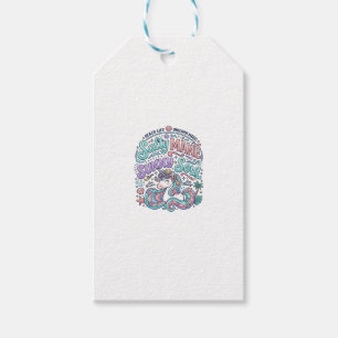 Einhorn Salty Mane Sunny Soul Retro Style T-Shirt Geschenkanhänger