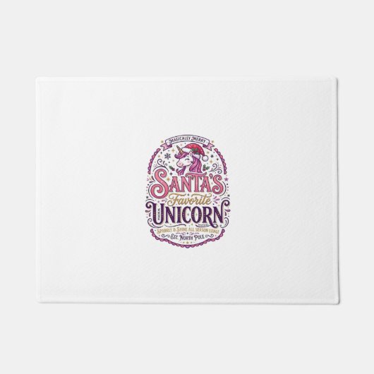 Einhorn-Santa-Einheits-Einhorn Fußmatte (Vorderseite)