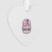 Einhorn-Santa-Einheits-Einhorn Ornament (Vorderseite)
