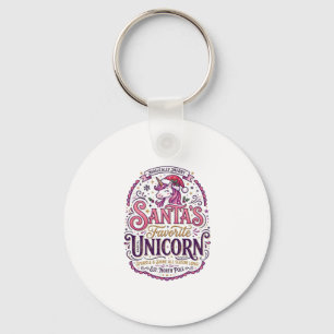 Einhorn-Santa-Einlieblings-Einhorn Schlüsselanhänger