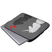 Einhorn-Schach-Ritter Laptopschutzhülle (Vorne Knopf)