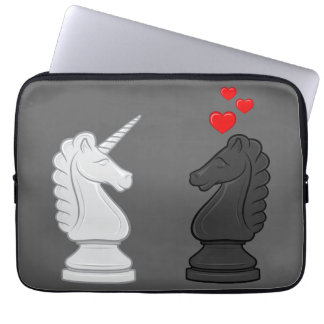 Einhorn-Schach-Ritter Laptopschutzhülle