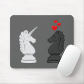 Einhorn-Schach-Ritter Mousepad (Mit Mouse)