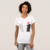 Einhorn-Schach-Ritter T-Shirt (Vorne ganz)
