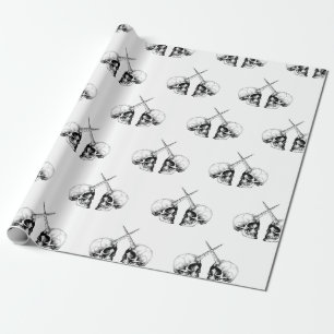 EINHORN-SCHÄDEL-VERPACKUNGEN GESCHENKPAPIER