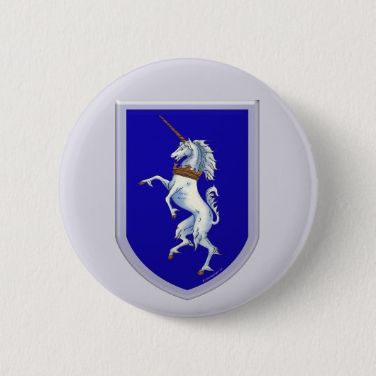 Einhorn-Schild Button (Vorderseite)