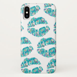 EINHORN Schillernde Teal-Folie Metallic KUSS LIPPE Case-Mate iPhone Hülle