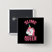 Einhorn-Schlamm-Königin, Mädchen-Schlamm-Königin, Button (Vorne & Hinten)