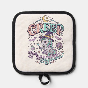 Einhorn Schleichen Es Magisches Retro-Stil T-Shirt Topflappen