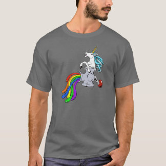 Einhorn-Schleifer-T-Shirt T-Shirt