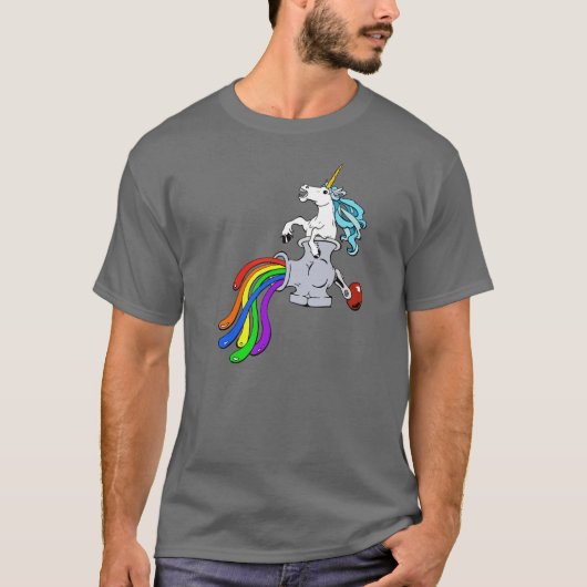 Einhorn-Schleifer-T-Shirt T-Shirt (Vorderseite)