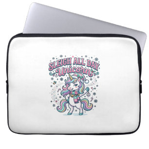 Einhorn Schlitten Ganz Tag Einhorn Bezaubernd Merc Laptopschutzhülle