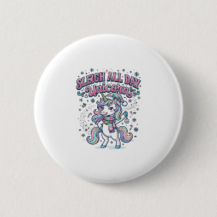 Einhorn-Schlitten Ganz-Tags-Einhorn-Bezaubernde Me Button