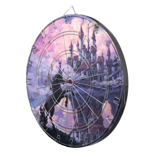 Einhorn-Schloss Dartscheibe (Vorderseite rechts)