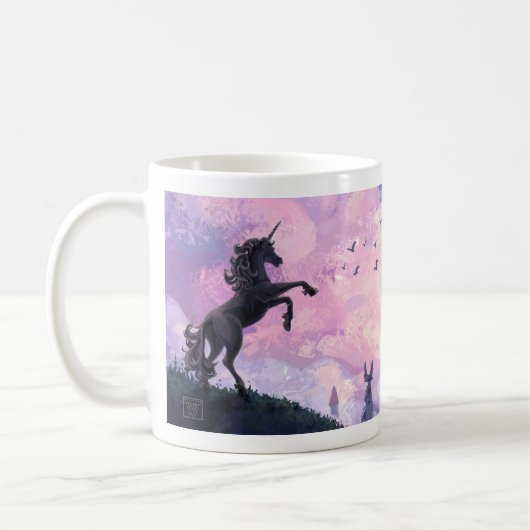 Einhorn-Schloss Kaffeetasse (Links)
