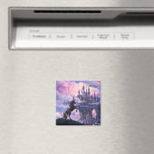 Einhorn-Schloss Magnet (In Situ (Geschirrspüler))