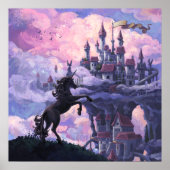 Einhorn-Schloss Poster (Vorne)