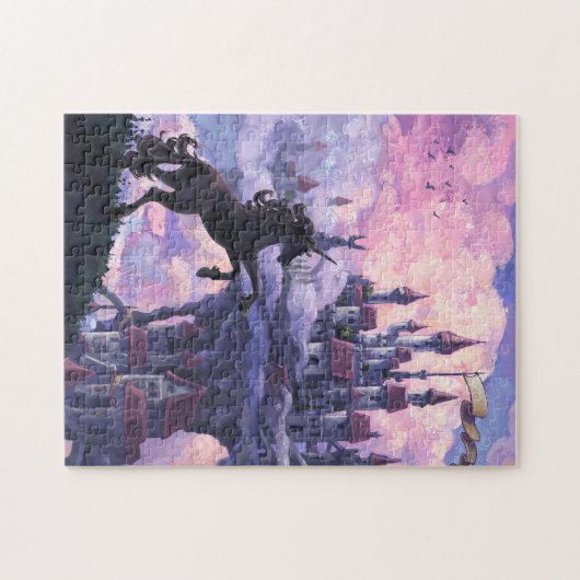 Einhorn-Schloss Puzzle (Horizontal)