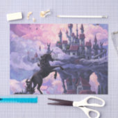 Einhorn-Schloss Seidenpapier (Handwerk)