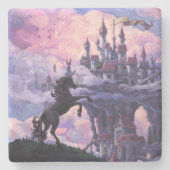 Einhorn-Schloss Steinuntersetzer (Vorderseite)
