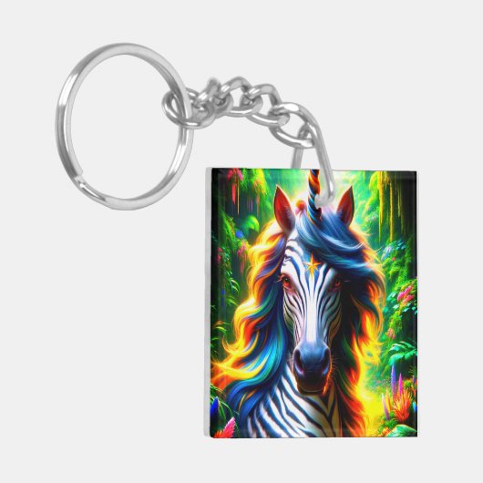 Einhorn Schlüsselanhänger (Vorderseite links)