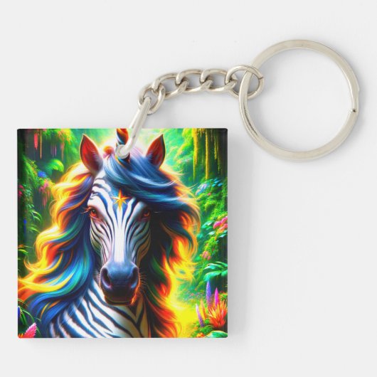 Einhorn Schlüsselanhänger (Rückseite)