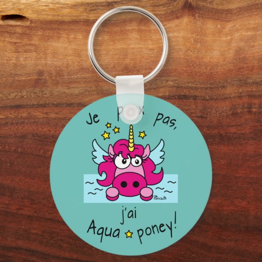 Einhorn-Schlüsseltür, Aquaponey Schlüsselanhänger (Vorderseite)