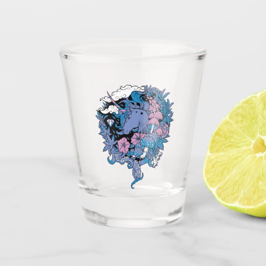 Einhorn Schnapsglas (Vorderseite)