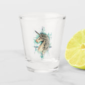 Einhorn Schnapsglas (Vorderseite)