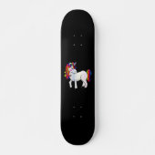 EINHORN SCHWARZES SKATEBOARD (Vorne)