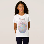 Einhorn-Shirt und Blumen T-Shirt (Vorne ganz)