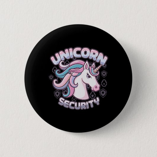 Einhorn-Sicherheit Button (Vorderseite)