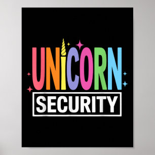 Einhorn-Sicherheit Halloween Vater Mama Brother Co Poster