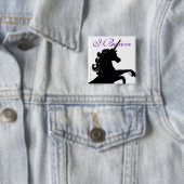 Einhorn-Silhouette Button (Beispiel)