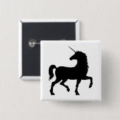 Einhorn-Silhouette Button (Vorne & Hinten)